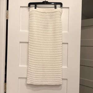 H&M white knit pencil skirt.  Size small. Brand new tags on